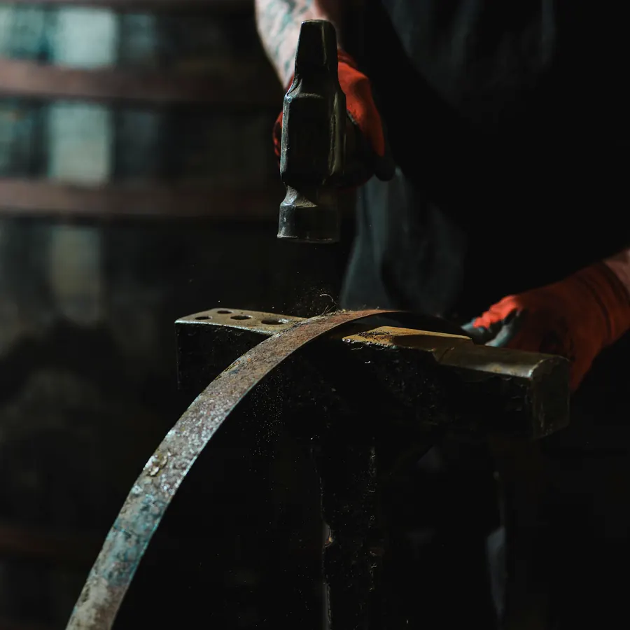 Cooper fitting hoops — Dair Nua, Foxford, Co. Mayo